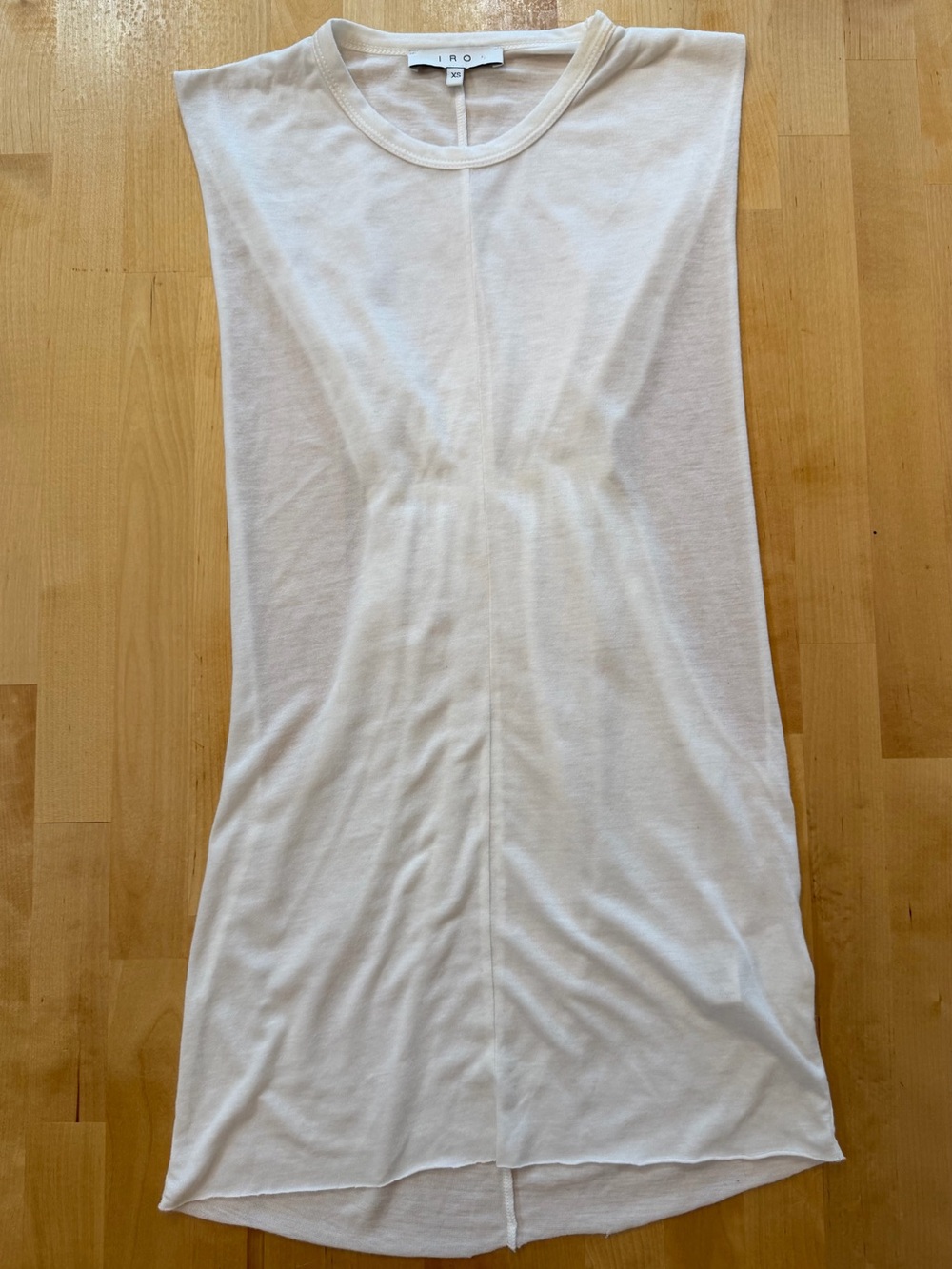 IRO Off White Sleeveless Muscle Tank Top
